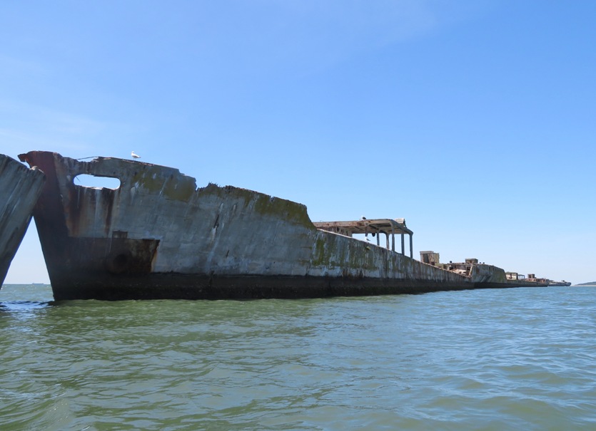 Concrete ships and calm water