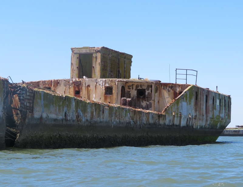 Upper deck spaces on concrete ship