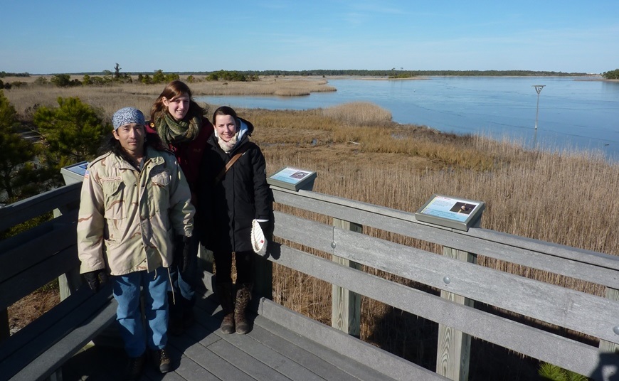 Me, Gina, and Susann on observation platform