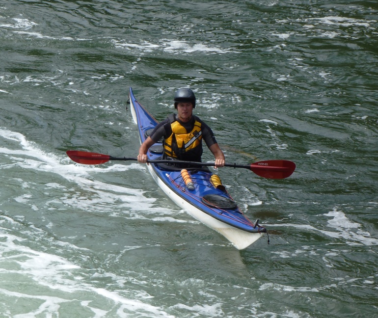 Brim in his kayak