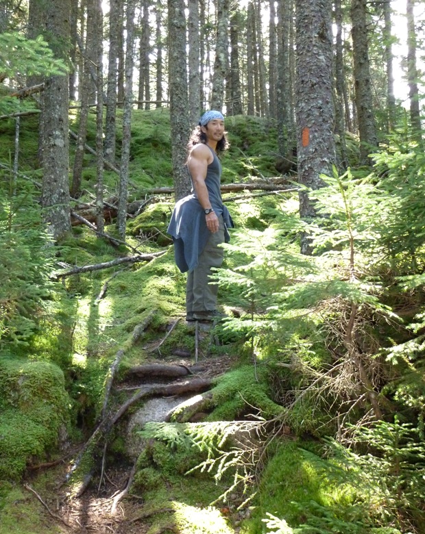 Me on a section of the trail with lots of exposed roots