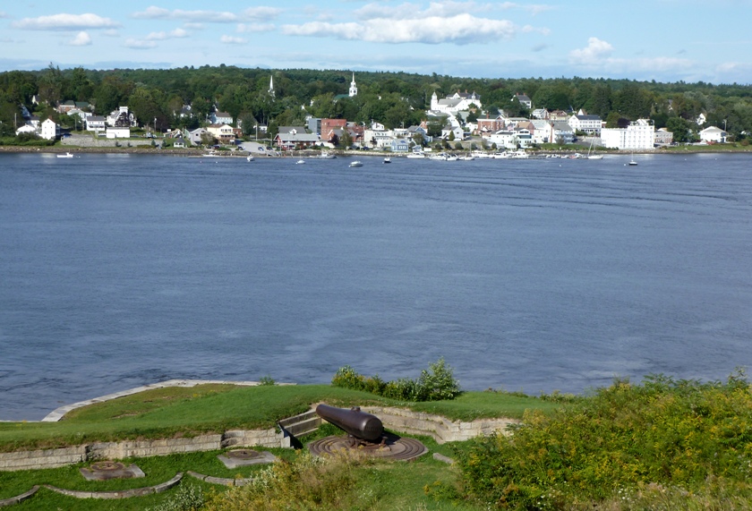 From the walls, we had a nice view of Bucksport across the river