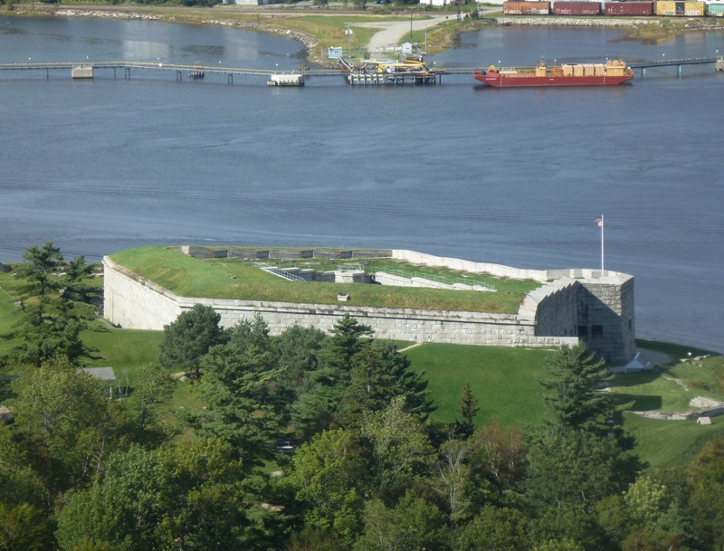 Northward view of Fort Knox