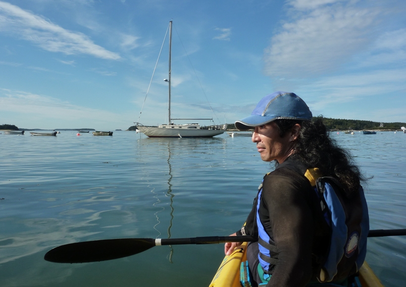 Me in kayak near Stonington