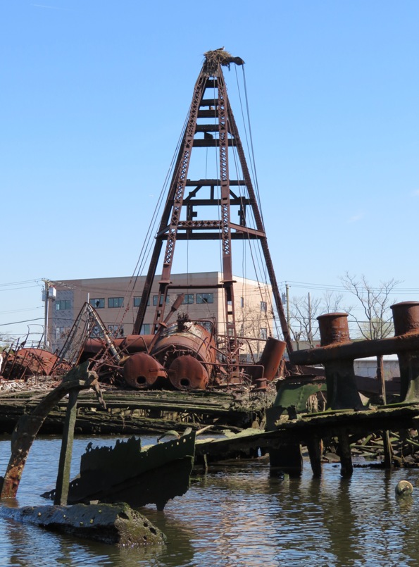 Tower with osprey nest on top