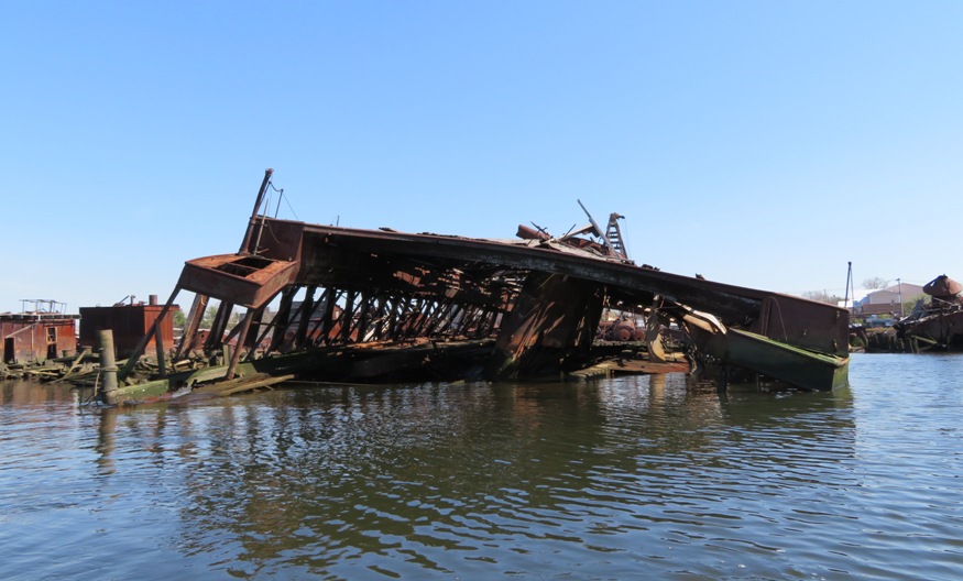 Ship that we paddled into