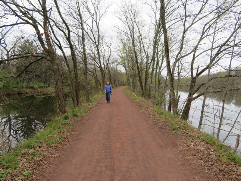 Norma on a well maintained part of the trail