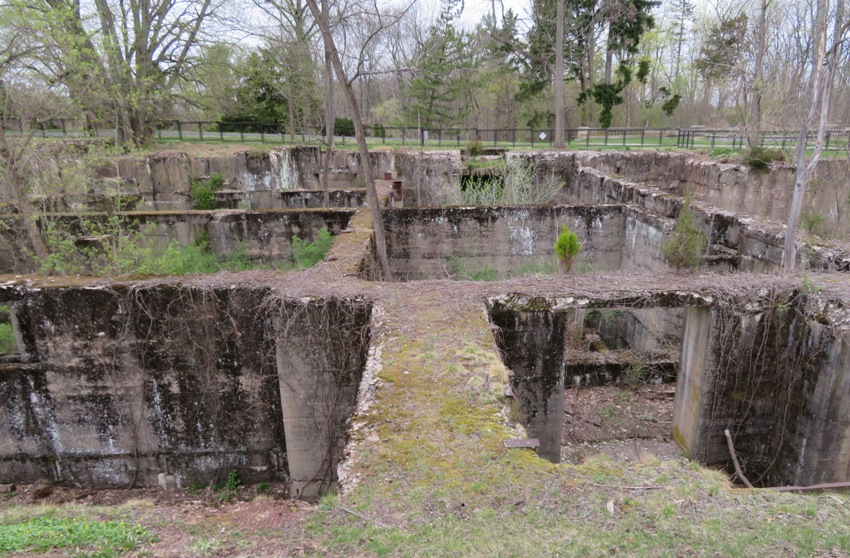 Concrete remains of Old Foundation