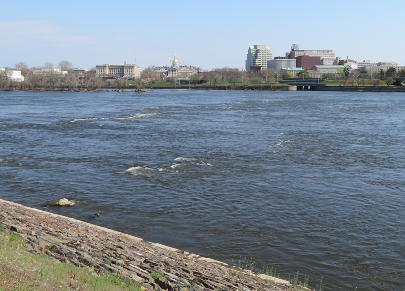 Trenton skyline across the Delaware River