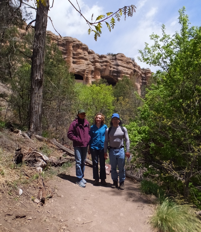 The three of us on the trail