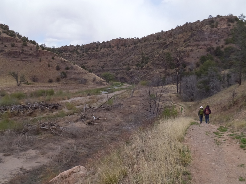 Norma and Carmen on the trail