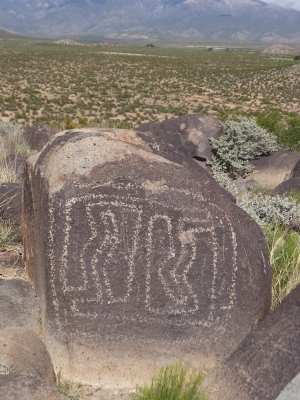 Petroglyph of M.C. Escher drawing