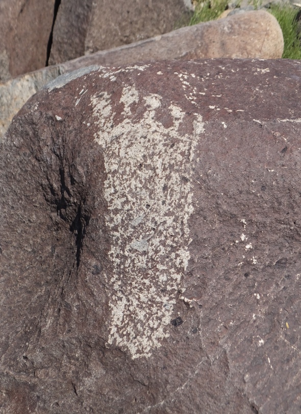 Petroglyph of footprint