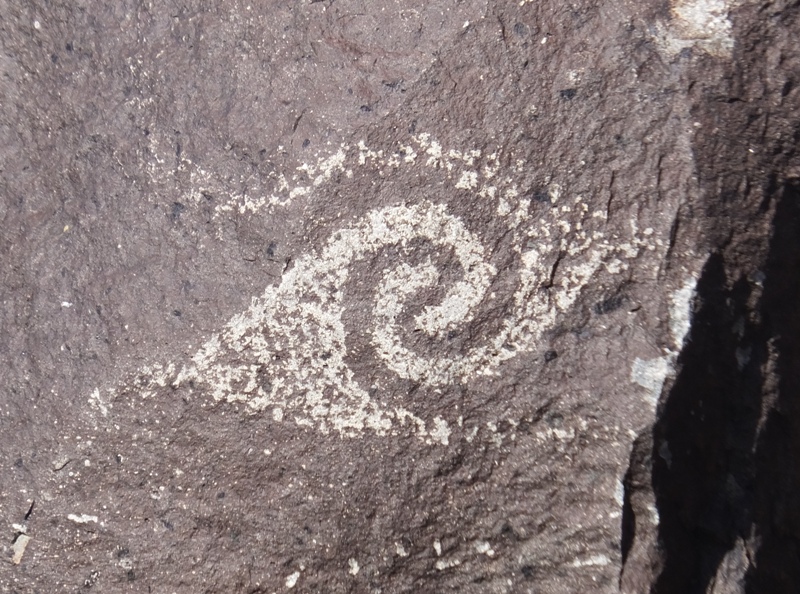 Petroglyph that looks like tribal tattoo