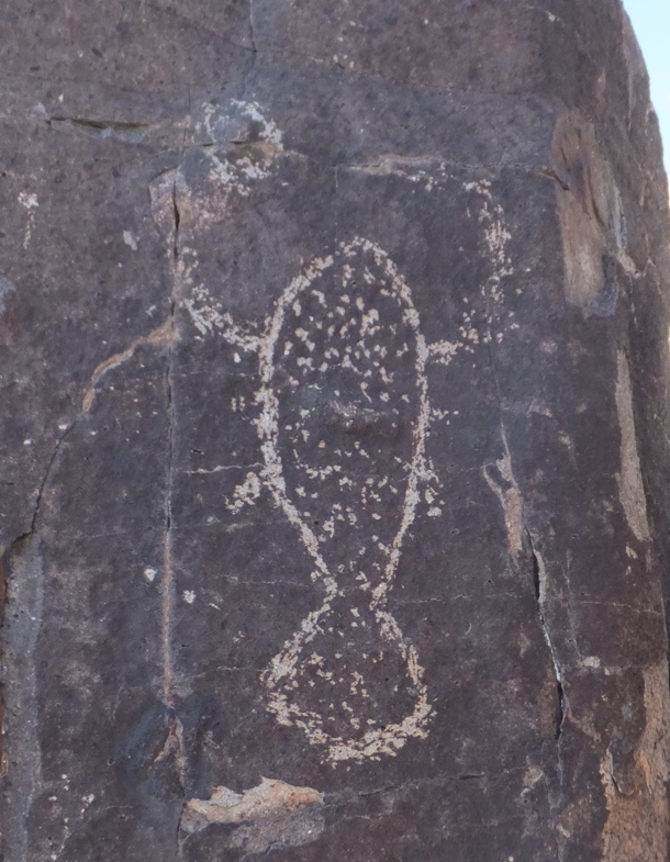 Petroglyph of lobster