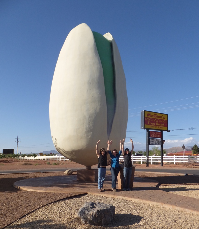 The three of us in front of McGinn's pistachio