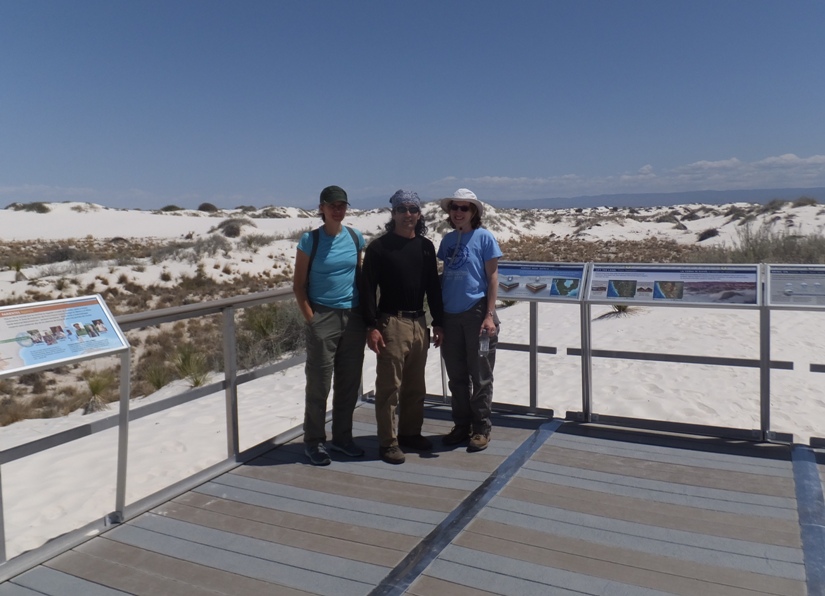 Carmen, me, and Norma on the Interdune Boardwalk