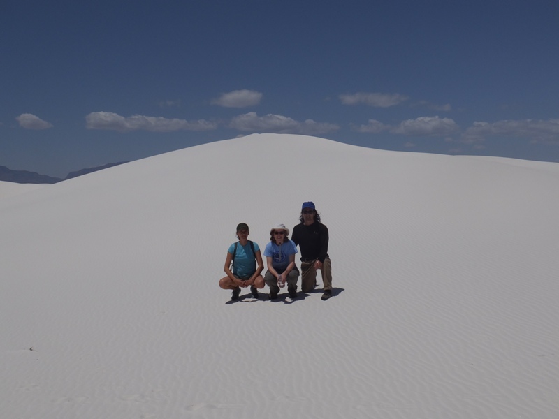 The three of us in the desert