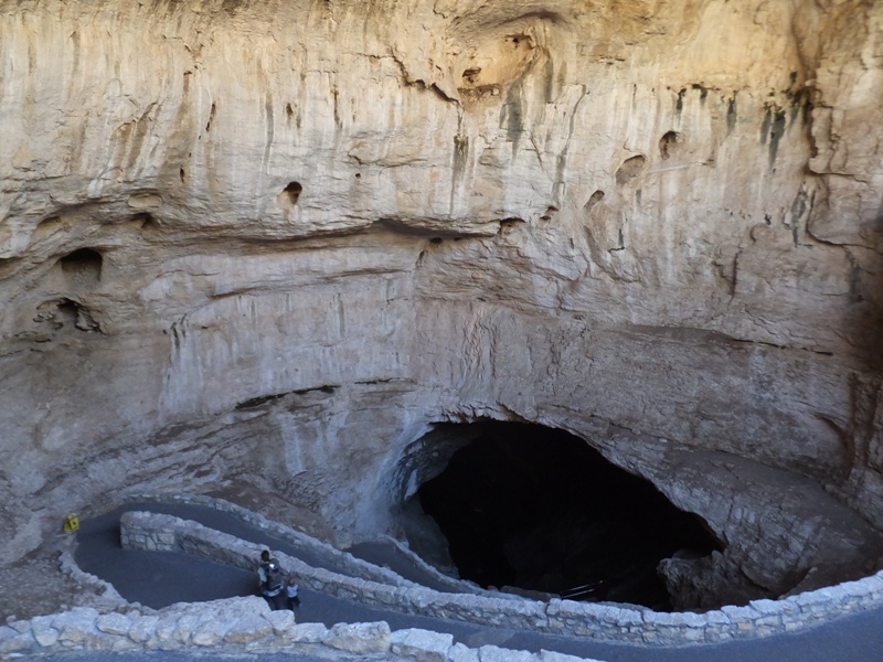 Descending into the cave