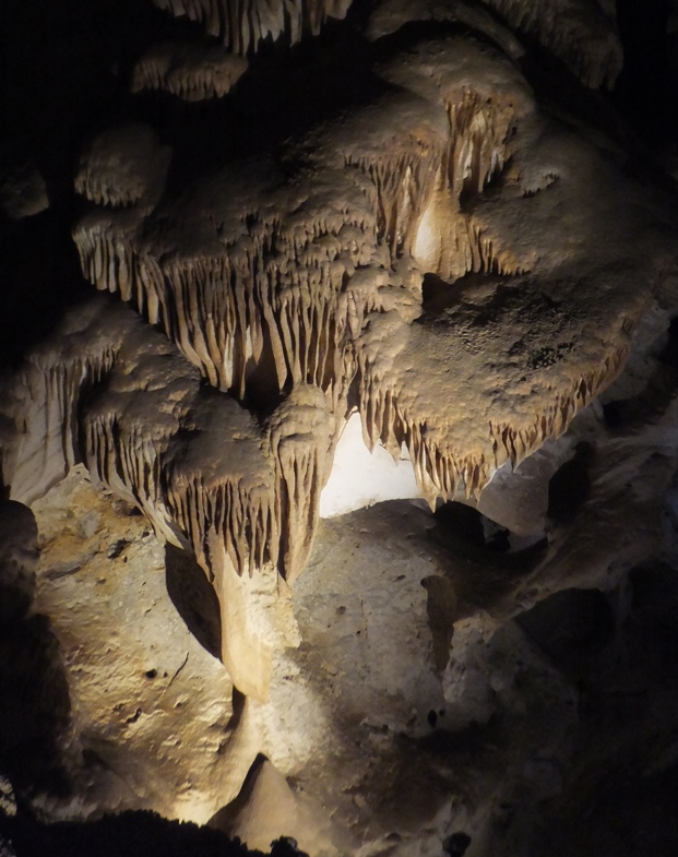 This part of the cave made me think of wax melting