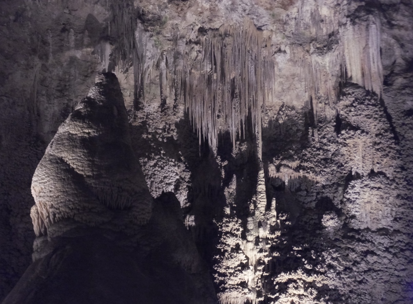 Cave features that look like icicles