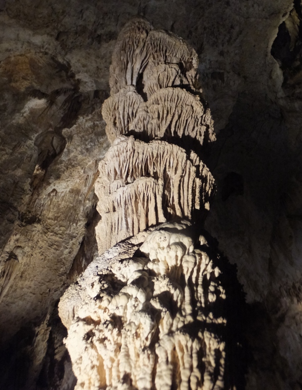 This part of the cave made me think of a totem pole