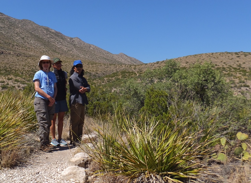 The three of us at the trailhead