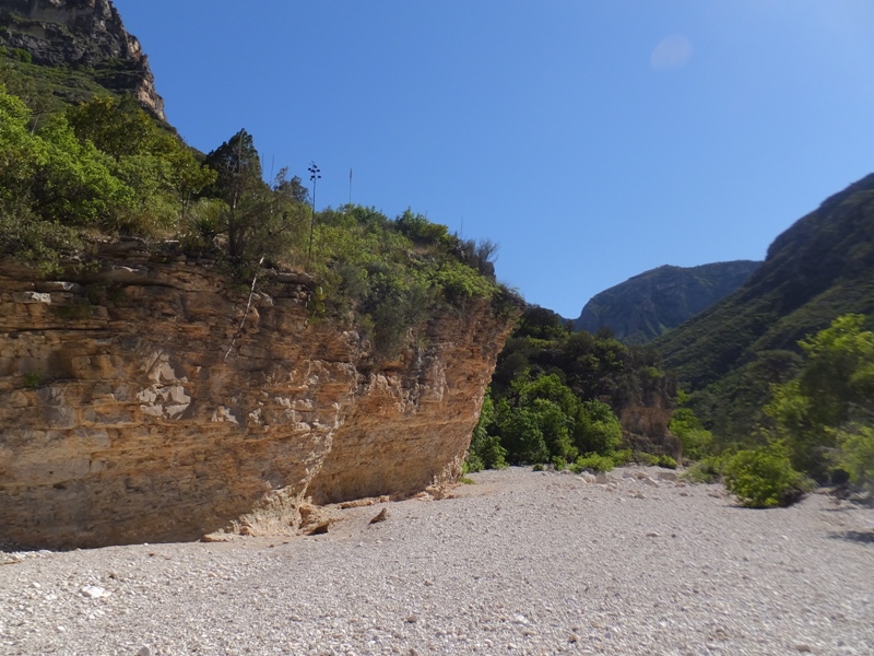 I think this dropoff was at least partially shaped by the river