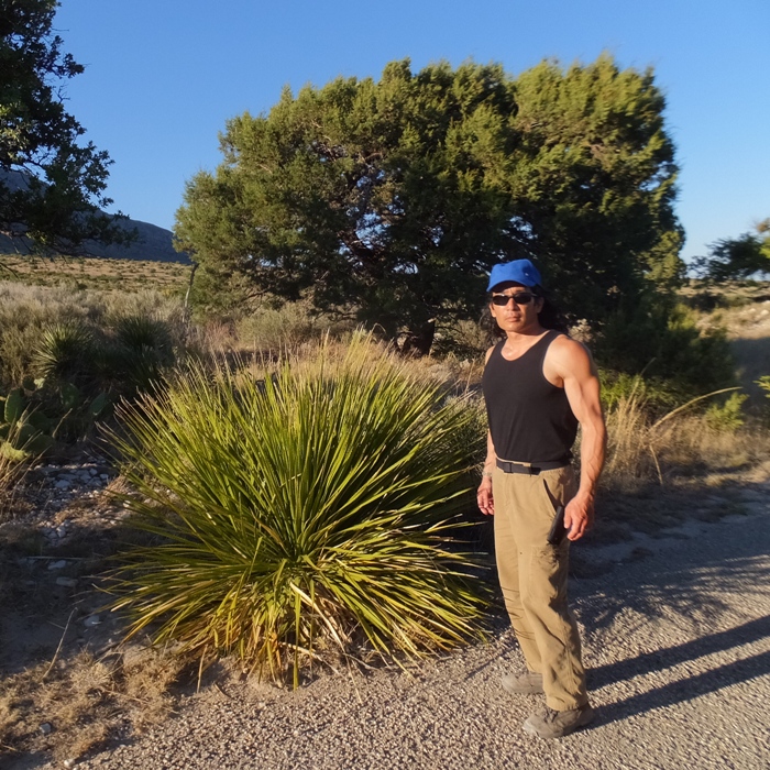 Me and a sotol plant