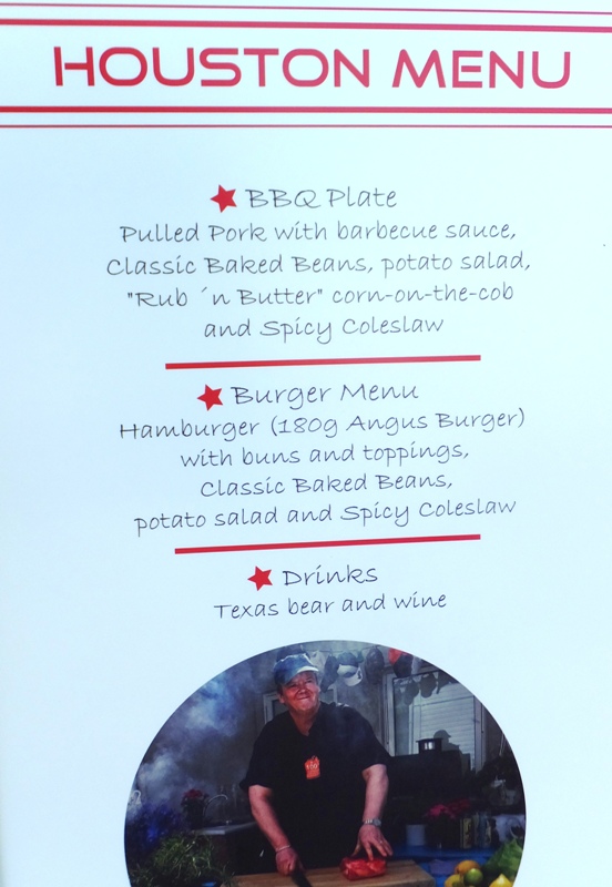 Houston Menu