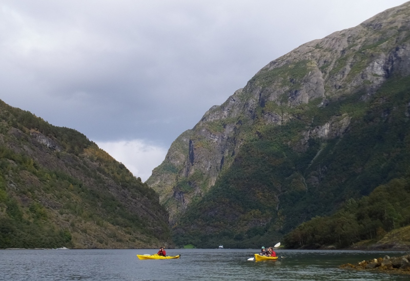 Some of this fjord is in a shadow and some is not