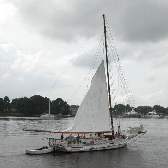 Skipjack on the water