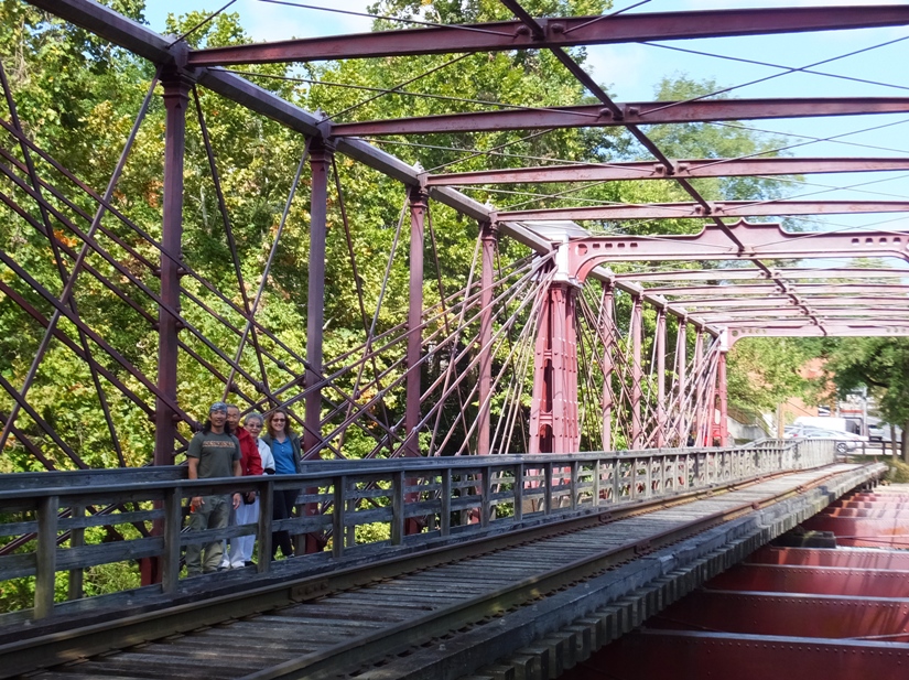 The four of us on the bridge