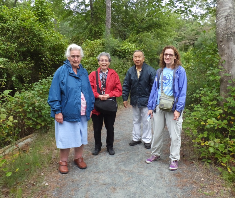 Hazel, Norma, and my parents on the Lighthouse Trail