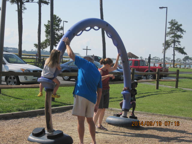 Playing at the playground