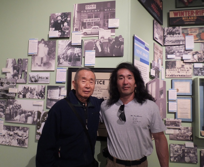 Dad and I at Gambatte exhibit