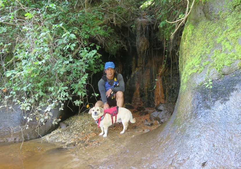 Daphne and I in small seepage cave