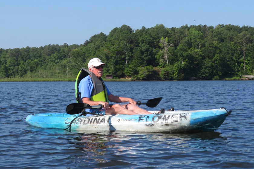 Jay on a kayak