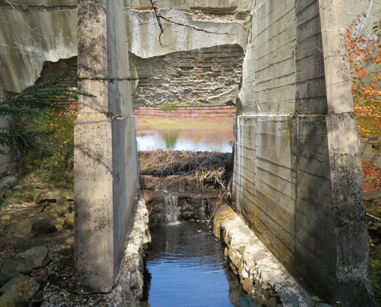 Hole in dam