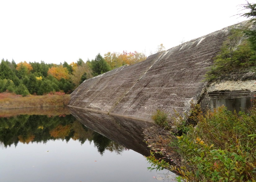 Lake on other side of dam