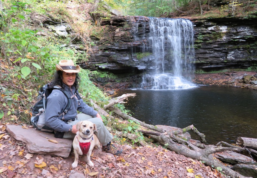 Daphne and I at Harrison Wright Falls