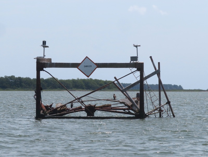 The base of what I believe was Somers Cove Lighthouse