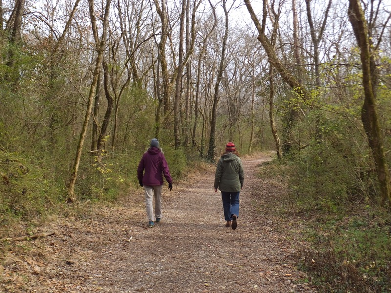 Carmen and Norma on Imerys Trail