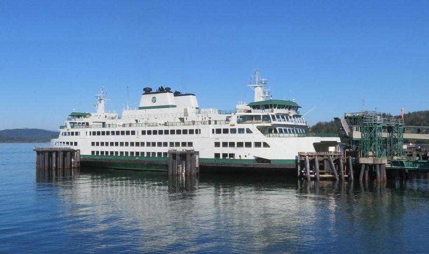 Docked Samish ferry