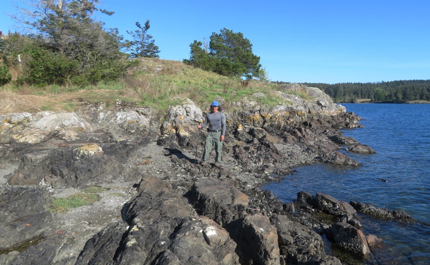 Me standing in rocky area