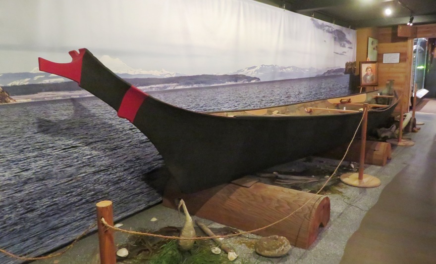 Dugout canoe at the Island County Historical Society Museum