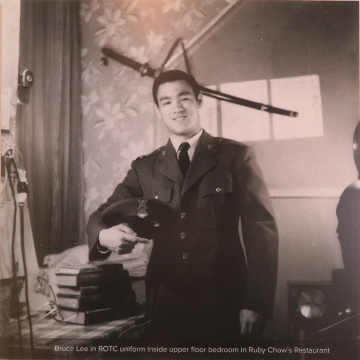 Bruce Lee in ROTC uniform