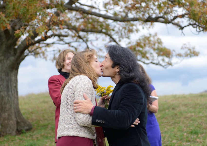 A kiss seals the deal...better than a handshake