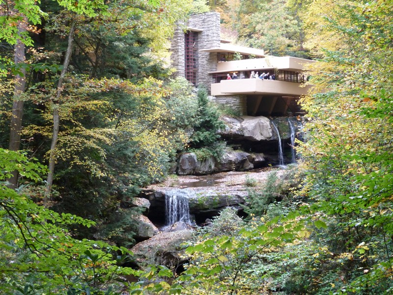 Falling water at Fallingwater