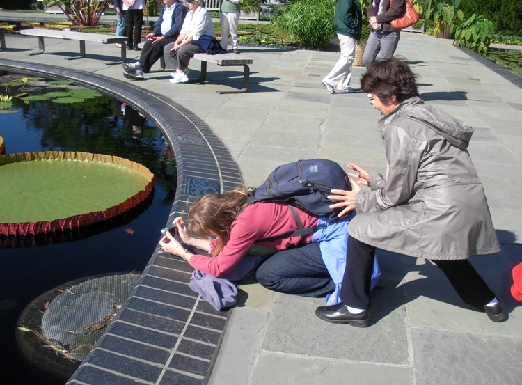 Hitomi ready to push Norma into the water